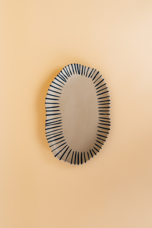 Shallow Oval Platter Stoneware Elemento