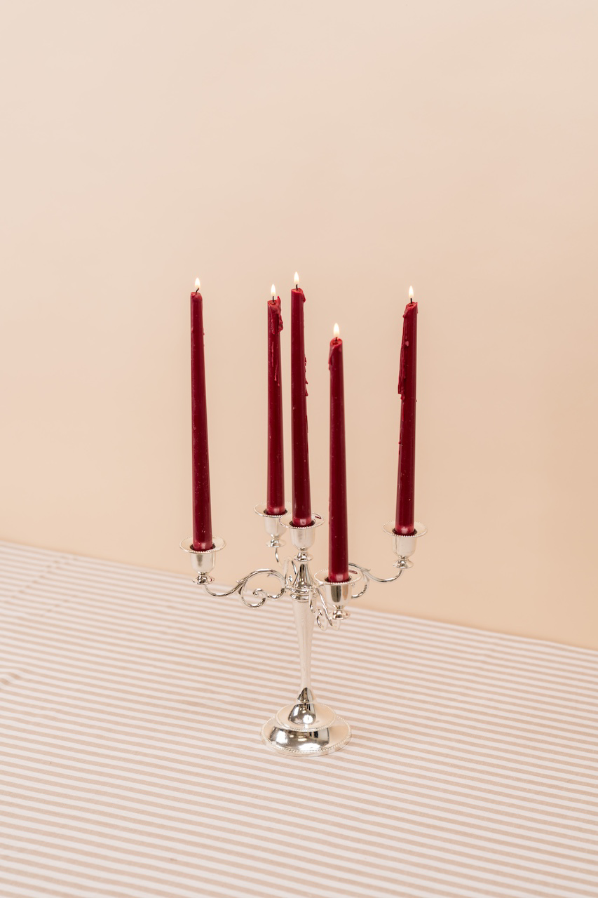 Silver 5-arm Candelabra