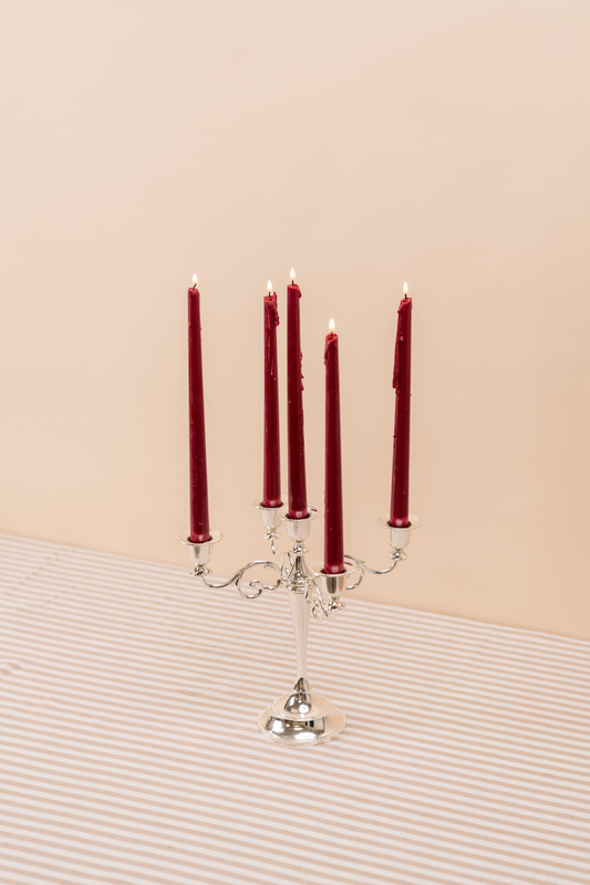 Silver 5-arm Candelabra
