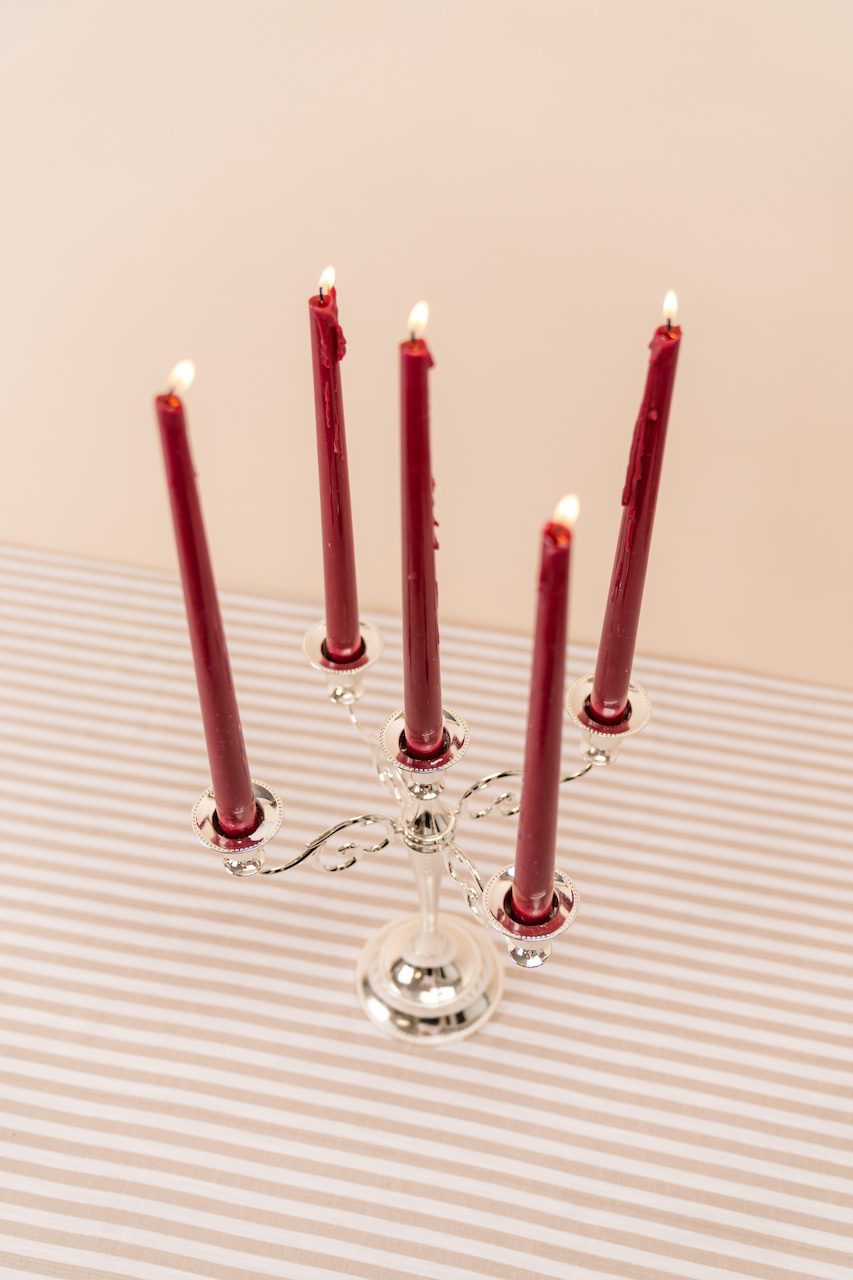 Silver 5-arm Candelabra