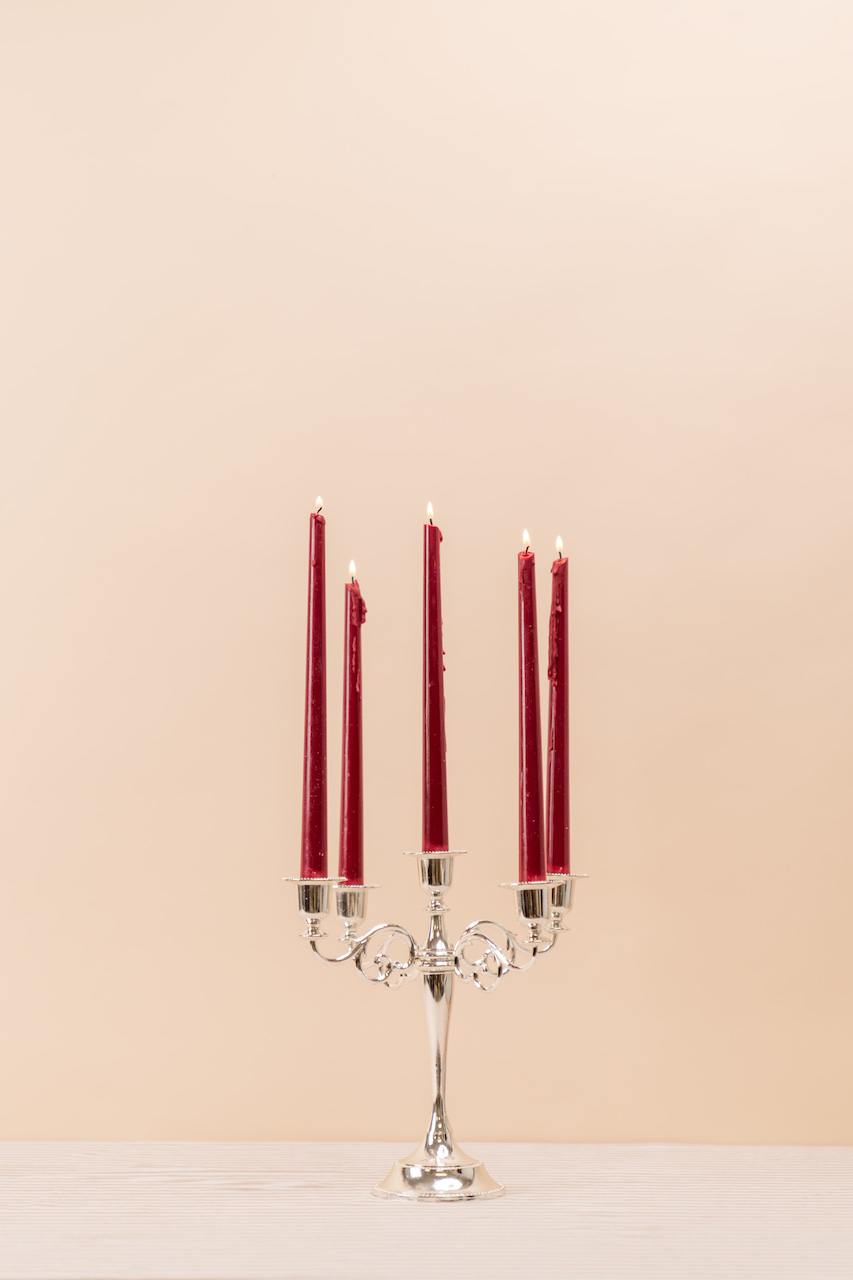 Silver 5-arm Candelabra