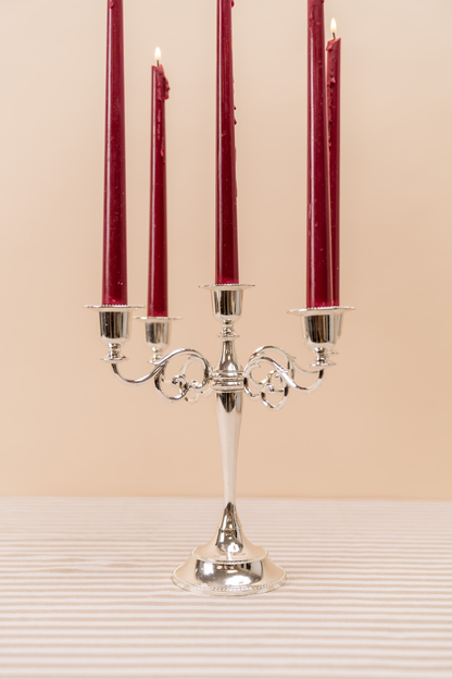 Silver 5-arm Candelabra
