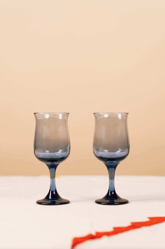 Small Blue Gradient Wine Glass