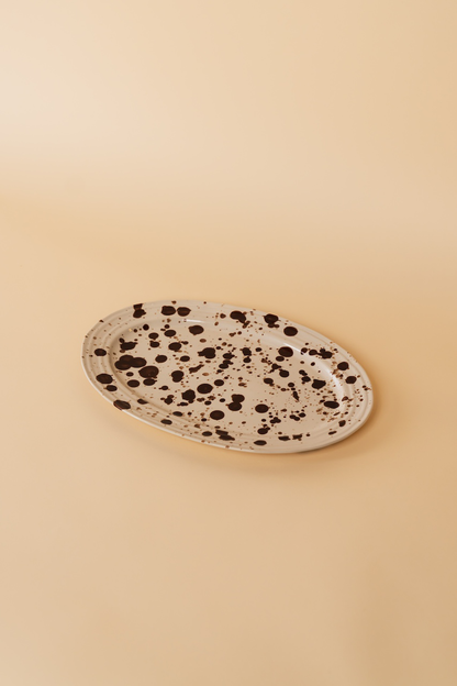 Speckled-Glaze Stoneware Serving Platter