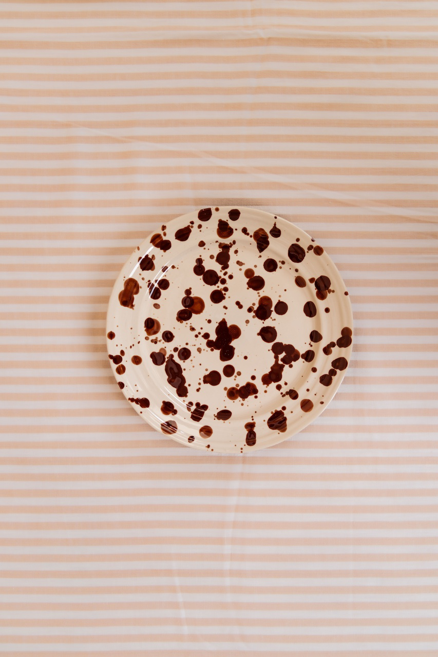 Stoneware Spotted Dinner Plate