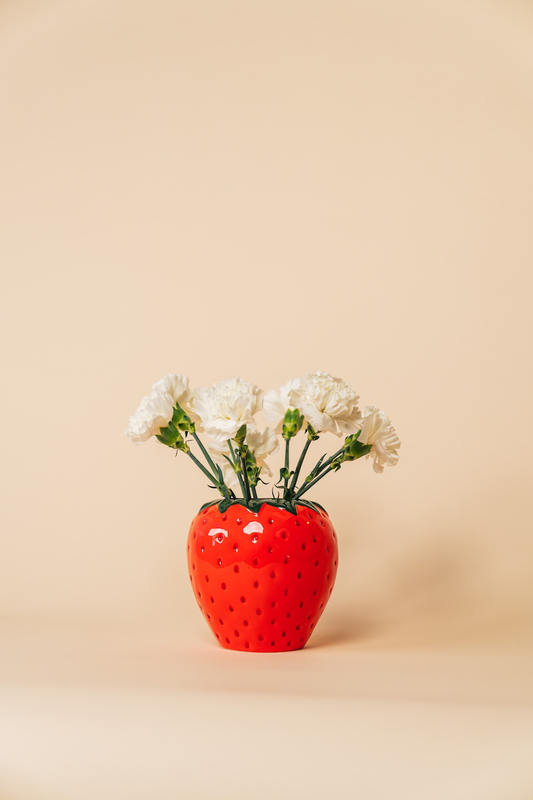 Strawberry Fields Ceramic Vase