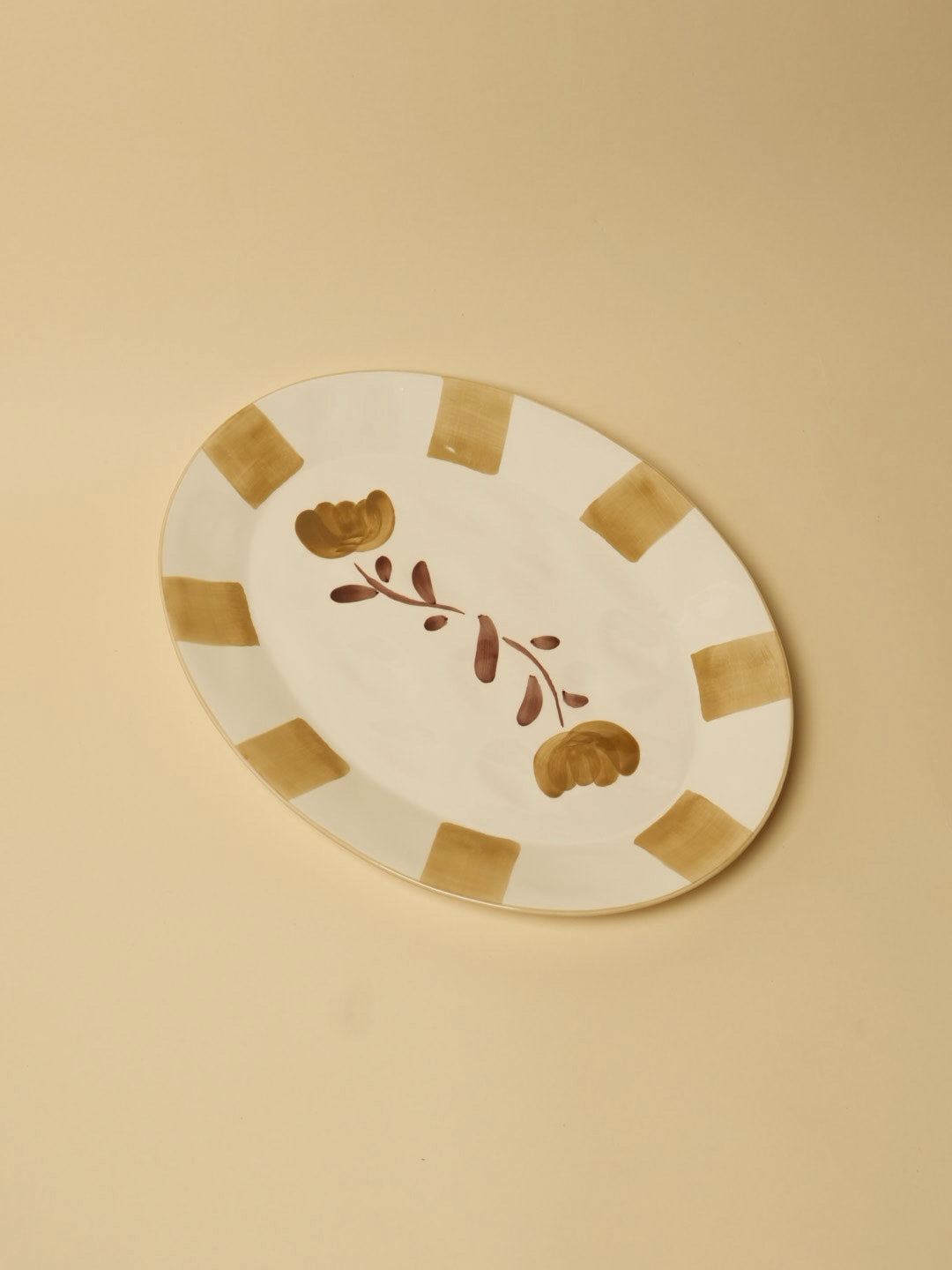 Dolce Latte Ceramic Serving Platter