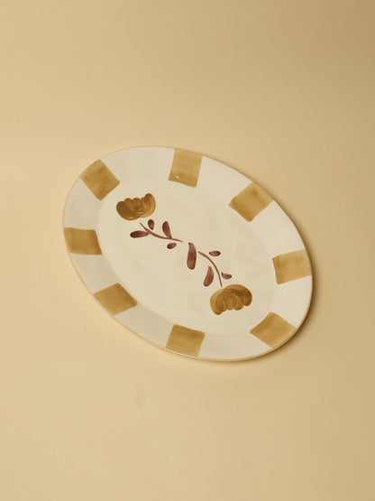 Dolce Latte Ceramic Serving Platter