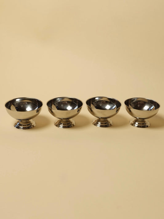 Short Stainless Steel Serving Coupe Set