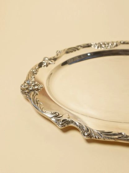 Vintage Silver Oval Platter