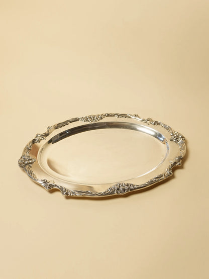 Vintage Silver Oval Platter