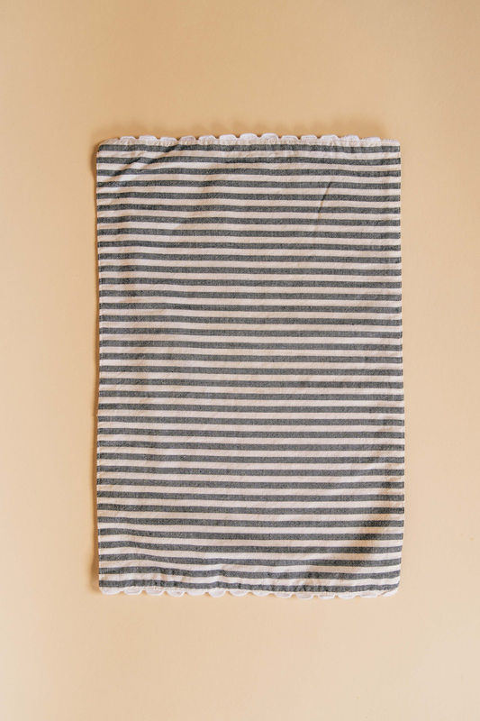 Ticking Stripe Grey Placemat