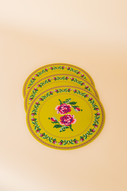 Trandafir Round Placemat Set