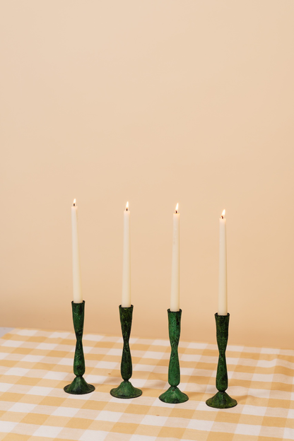 Verdigris Shelley Candle Holder - Small