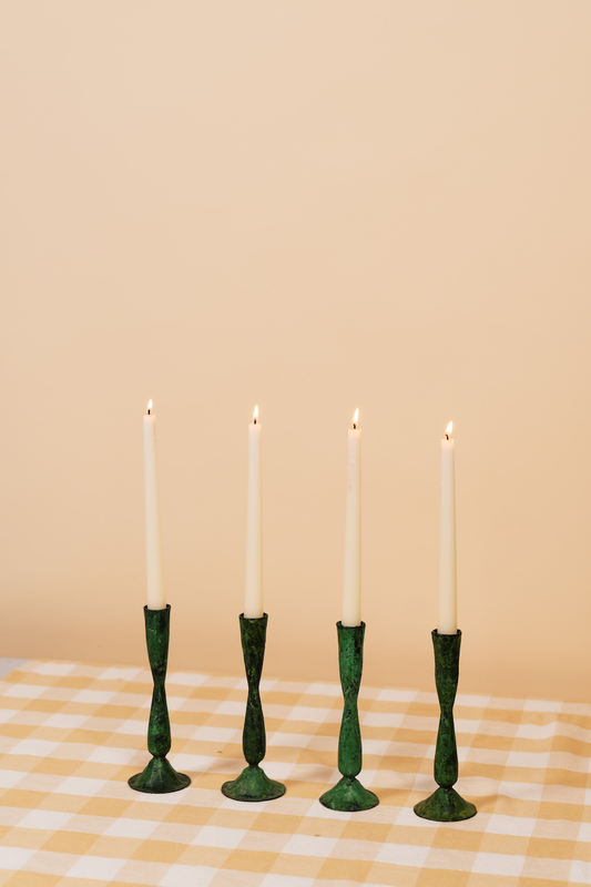 Verdigris Shelley Candle Holder - Small