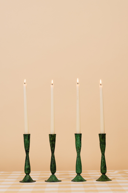 Verdigris Shelley Candle Holder Set - Small