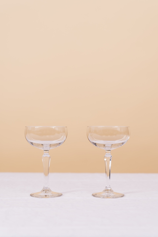 Vintage Crystal Coupe Glass
