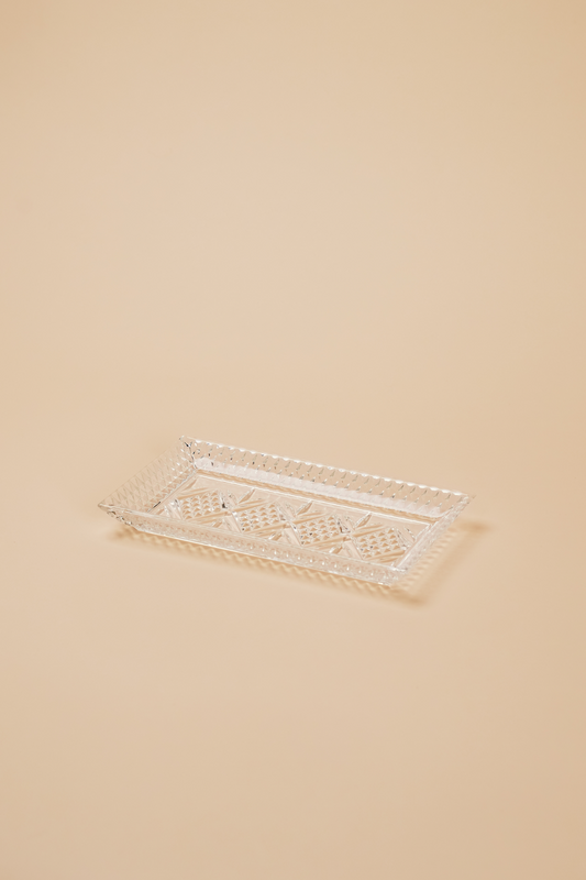 Vintage Crystal Serving Dish