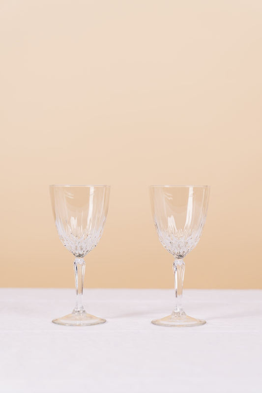 Vintage Crystal Wine Glass