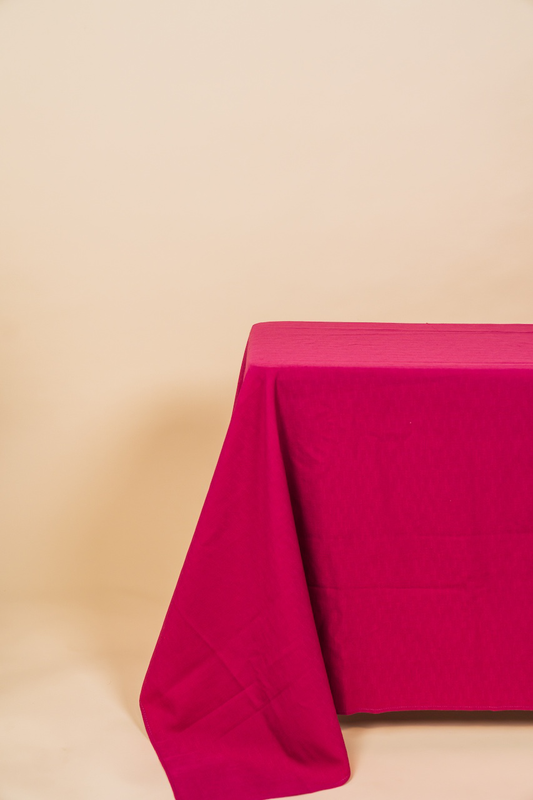 Vintage Fuchsia Tablecloth