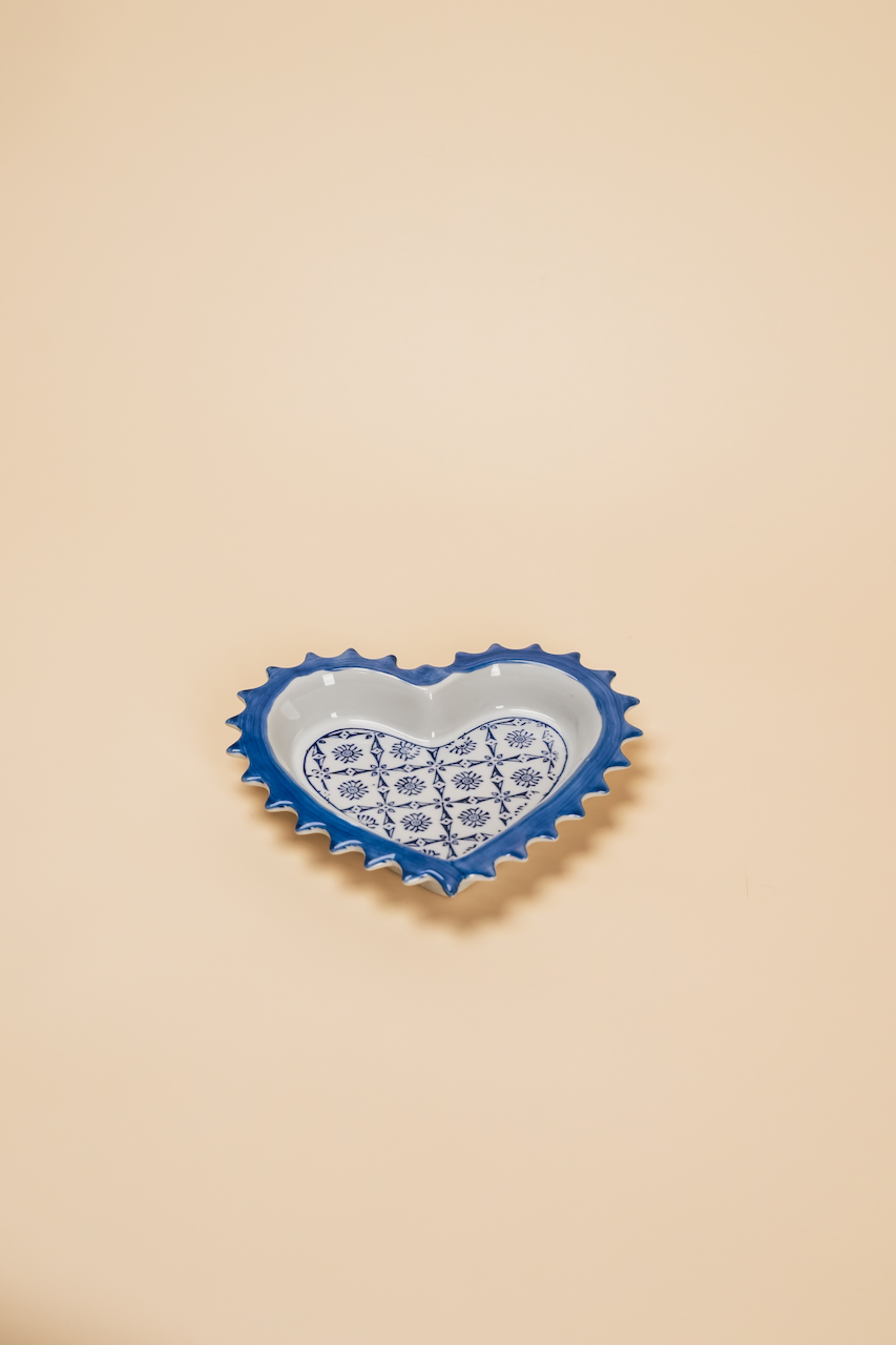 Vintage Heart Shaped Serving Dish