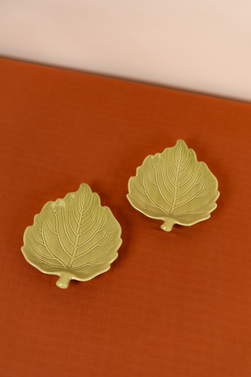 Vintage Leaf Salad Plate