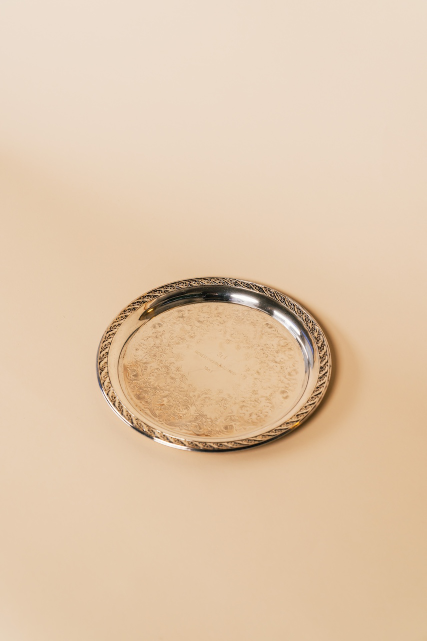 Vintage Medium Silver Serving Platter