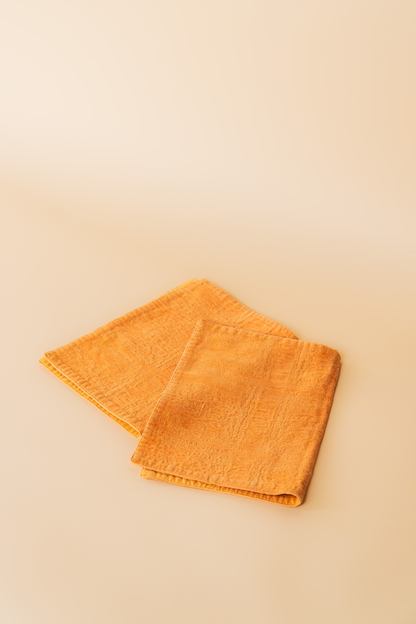 Vintage Reversible Orange Placemat Set