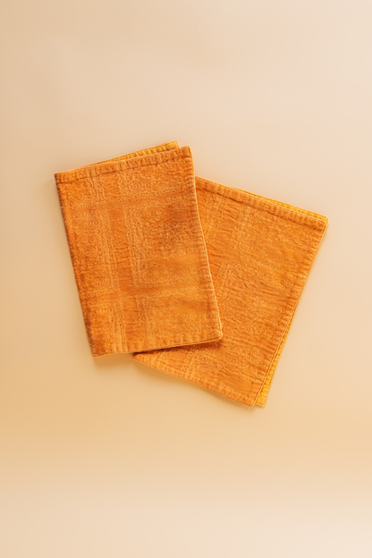 Vintage Reversible Orange Placemat 
