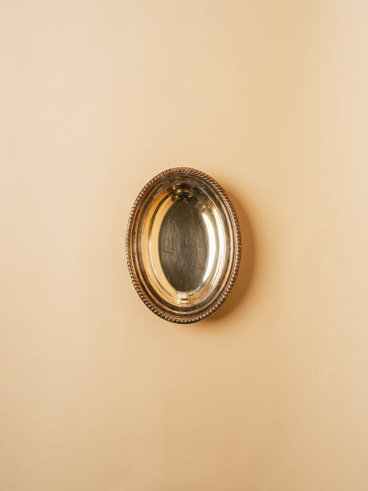Vintage Silver Oval Dish