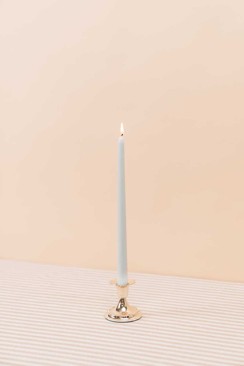 Vintage Small Silver Candlestick Holder