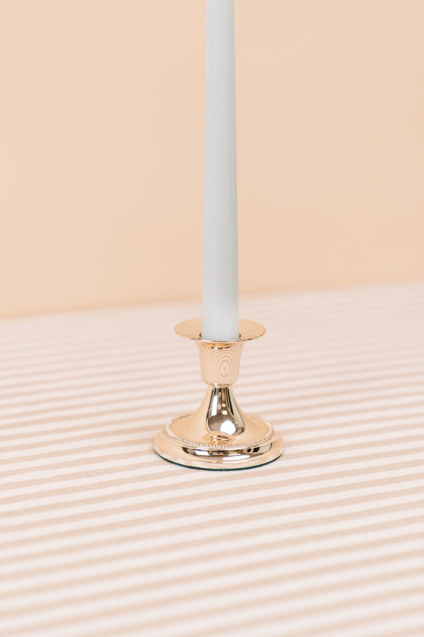 Vintage Small Silver Candlestick Holder