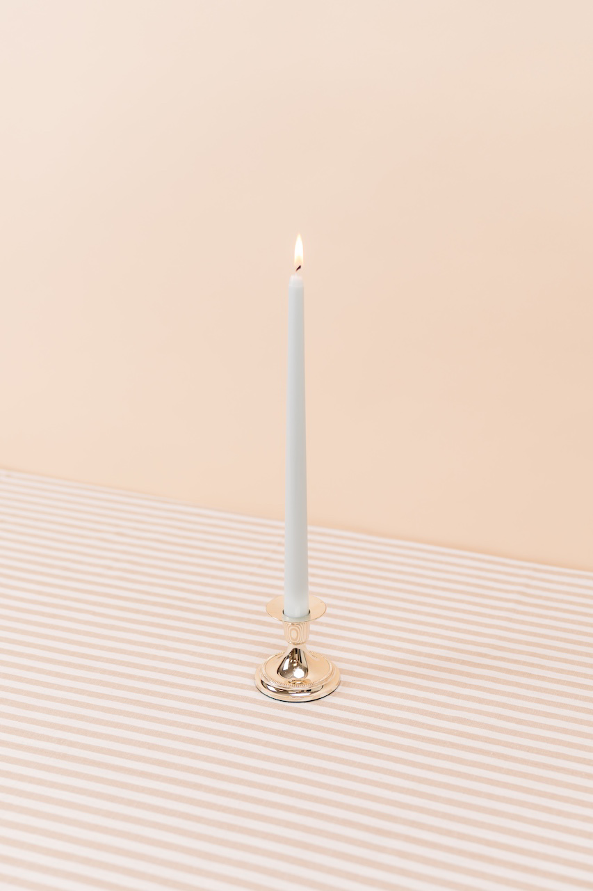 Vintage Small Silver Candlestick Holder