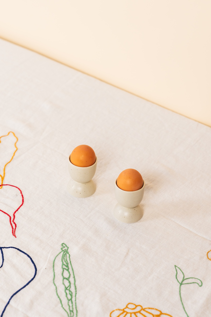 White Porcelain Egg Cup
