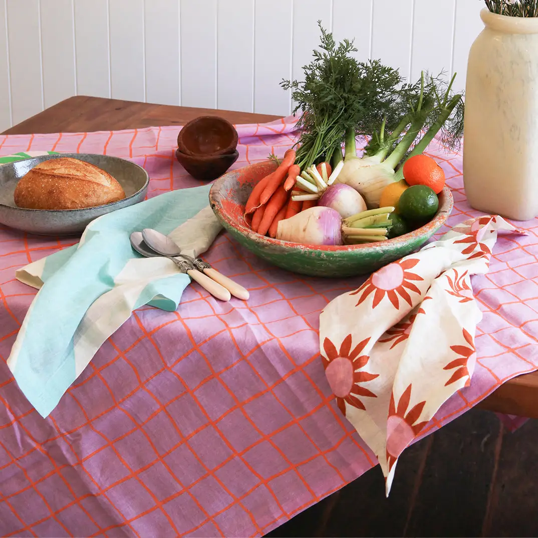 Wobbly Check Tablecloth