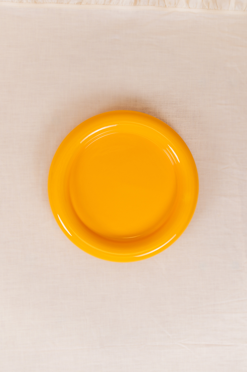 Yellow Bubble Plate