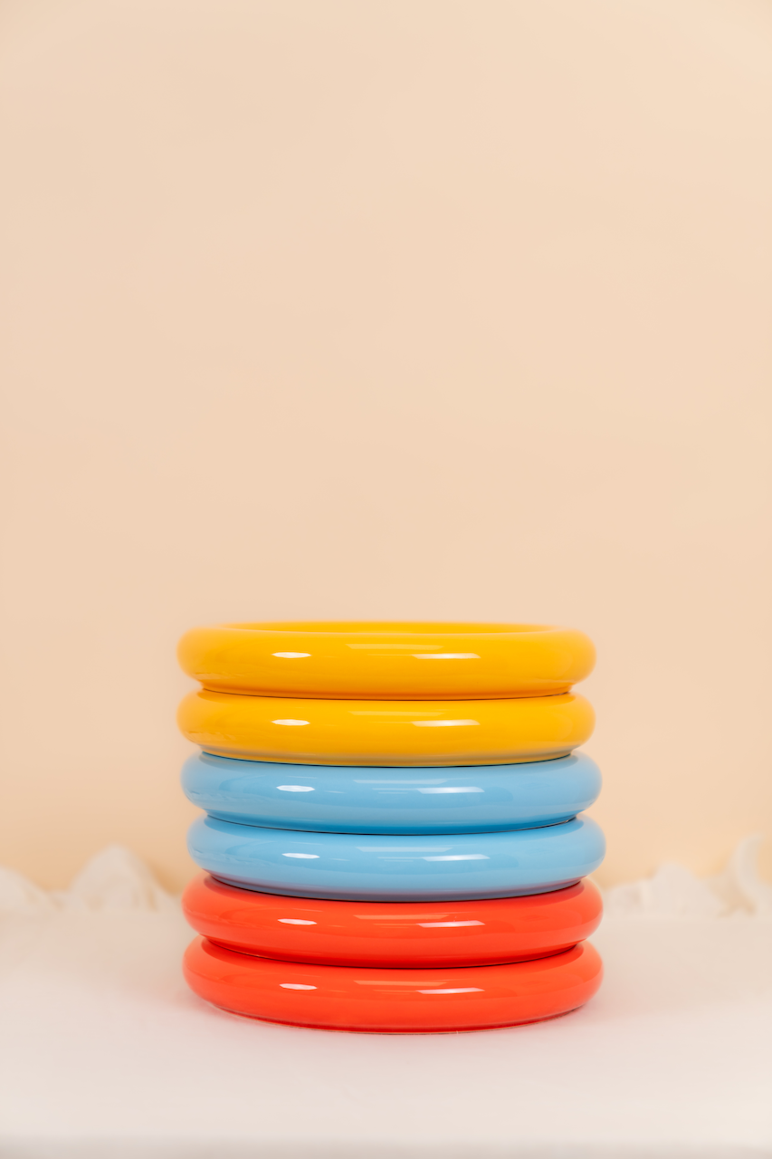 Yellow Bubble Plate