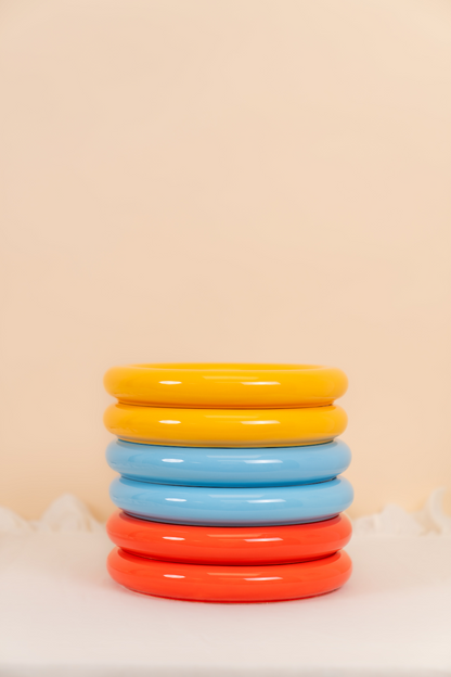 Yellow Bubble Plate