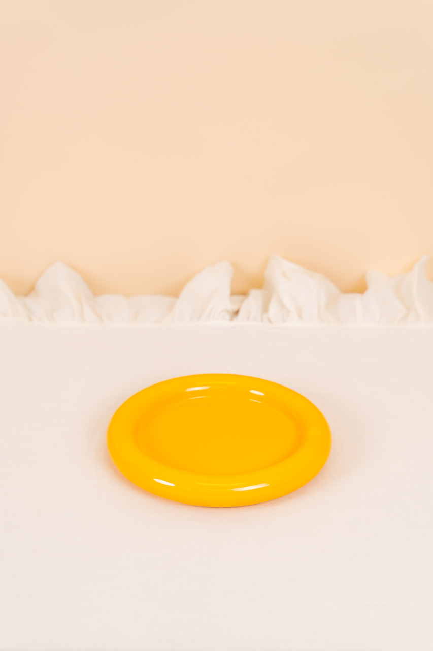 Yellow Bubble Plate